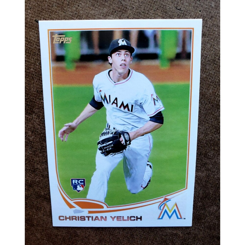 2013 Topps Update CHRISTIAN YELICH Baseball Rookie Card RC #US290 MIAMI MARLINS